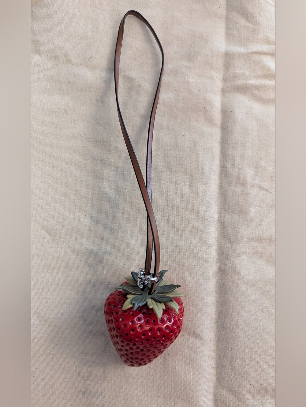 Tory Burch Strawberry Bag Charm - Red